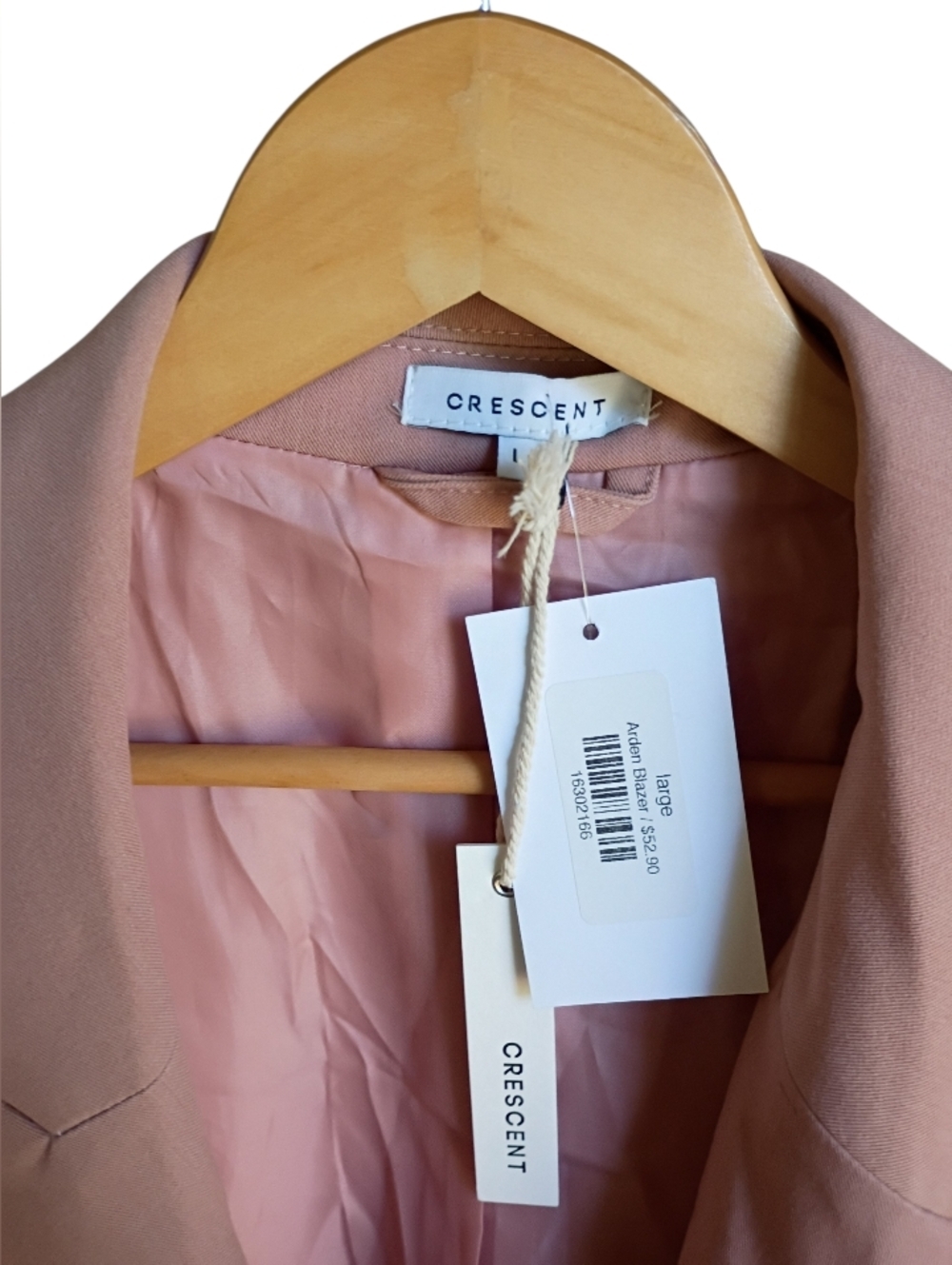 NWT Crescent Pink Arden Blazer Size Large - Picture 2 of 5